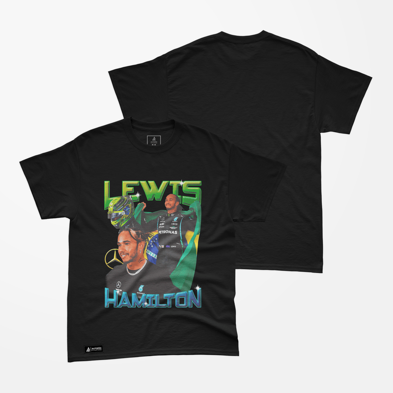 Camiseta Bootleg Lewis Hamilton Brasil