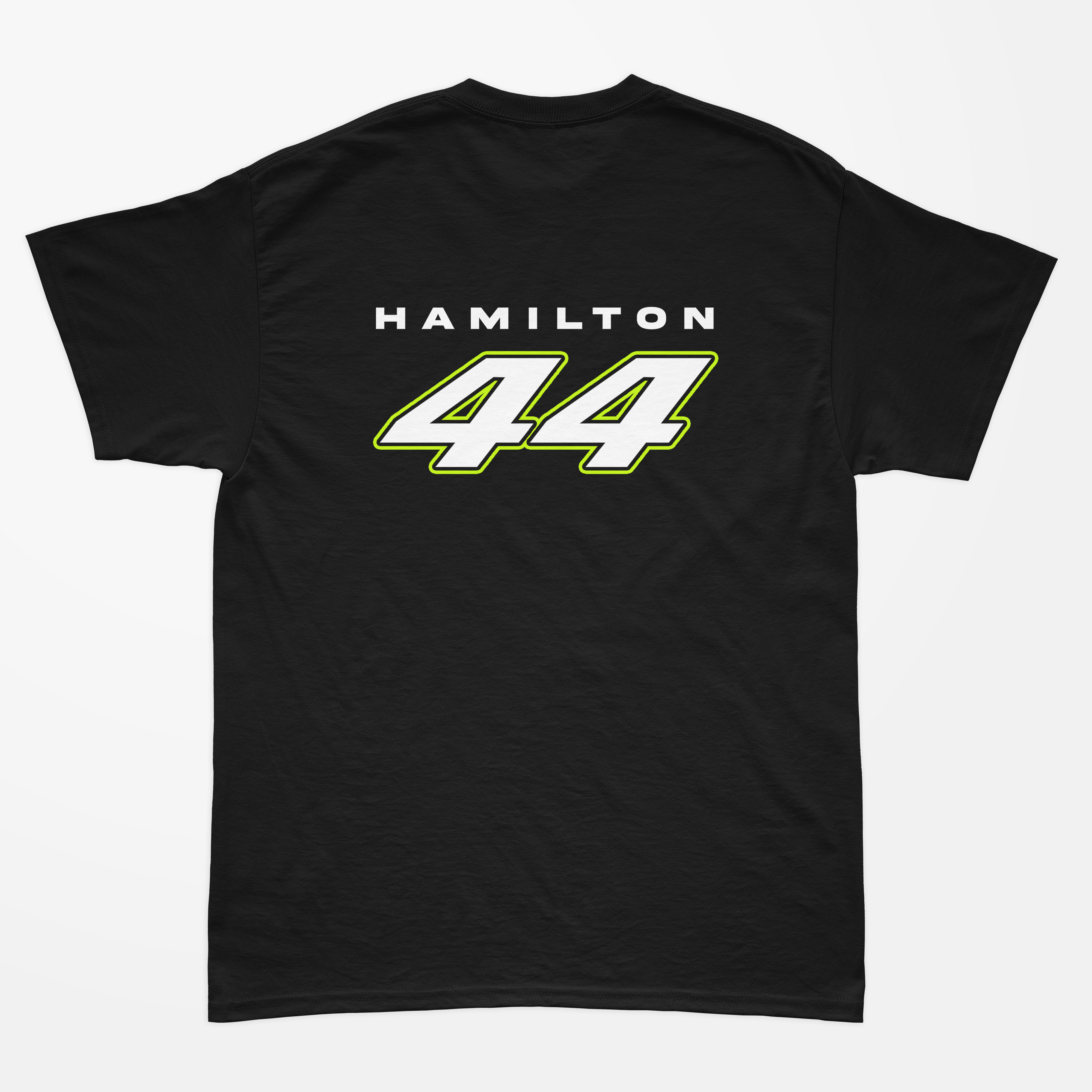 Camiseta Casual Lewis Hamilton Preta - Autofãs Store