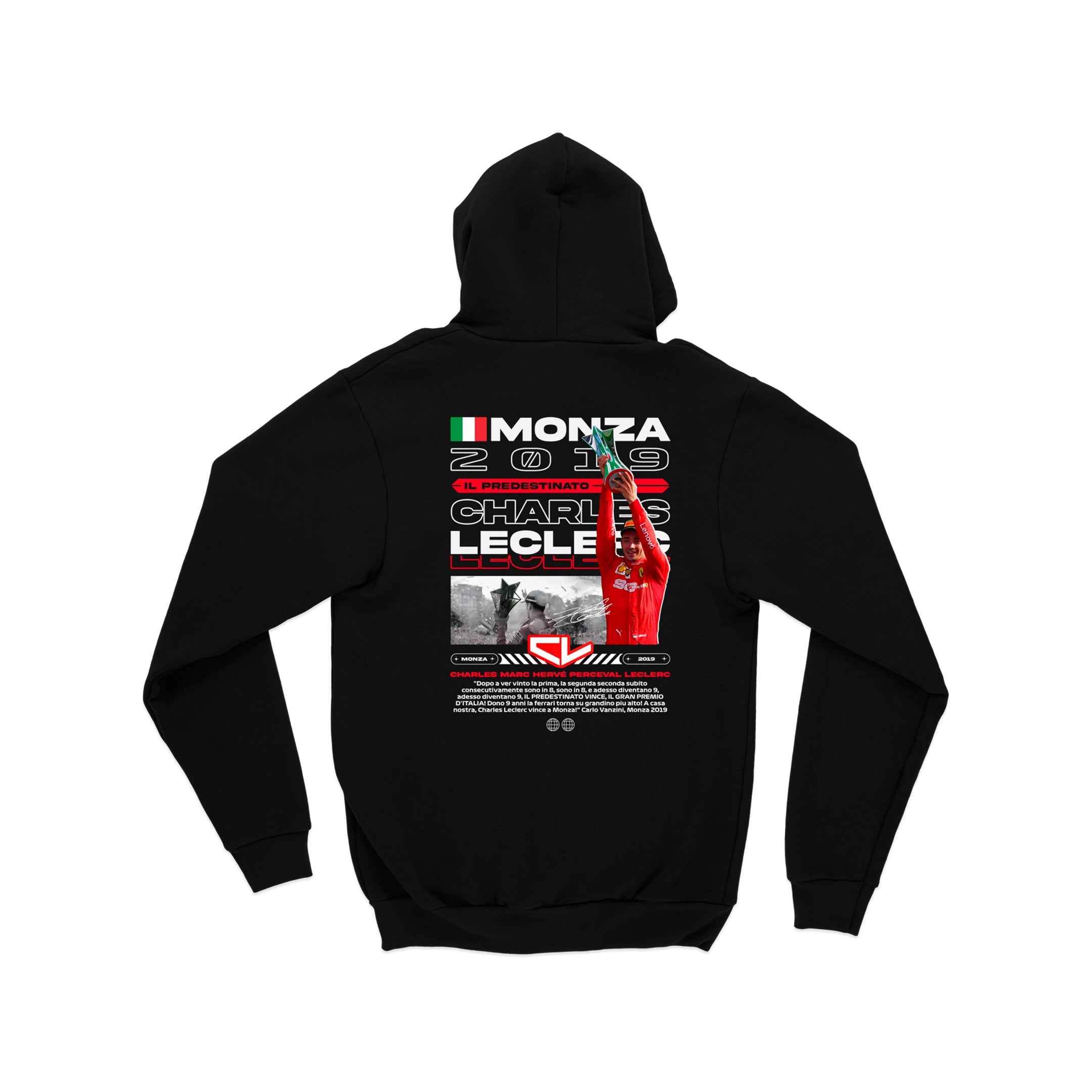 Moletom Canguru Moments Charles Leclerc Monza 2019