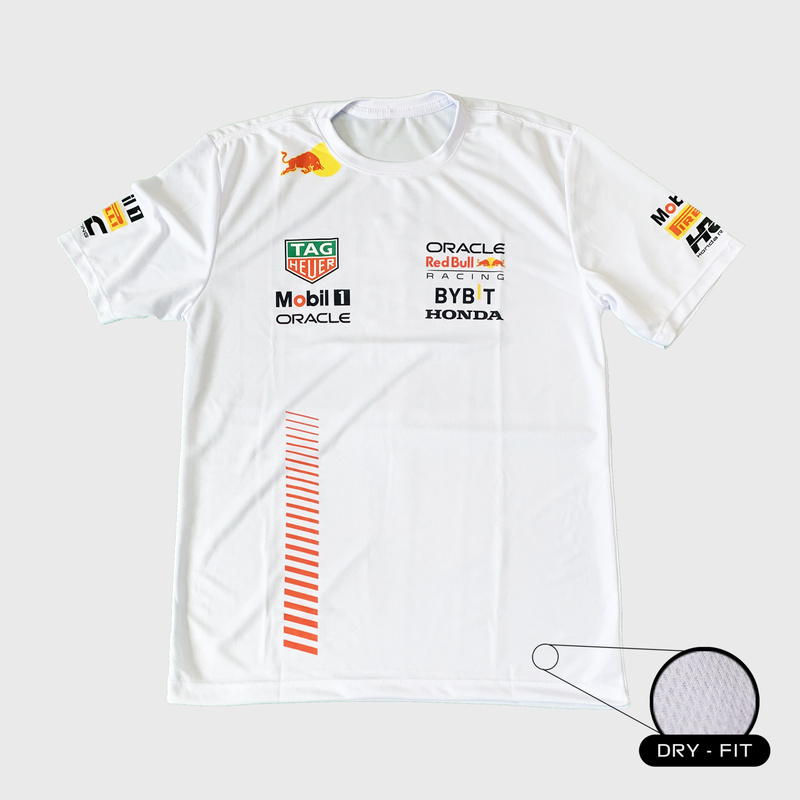 Camiseta DryFit Red Bull Racing 2023 Branca