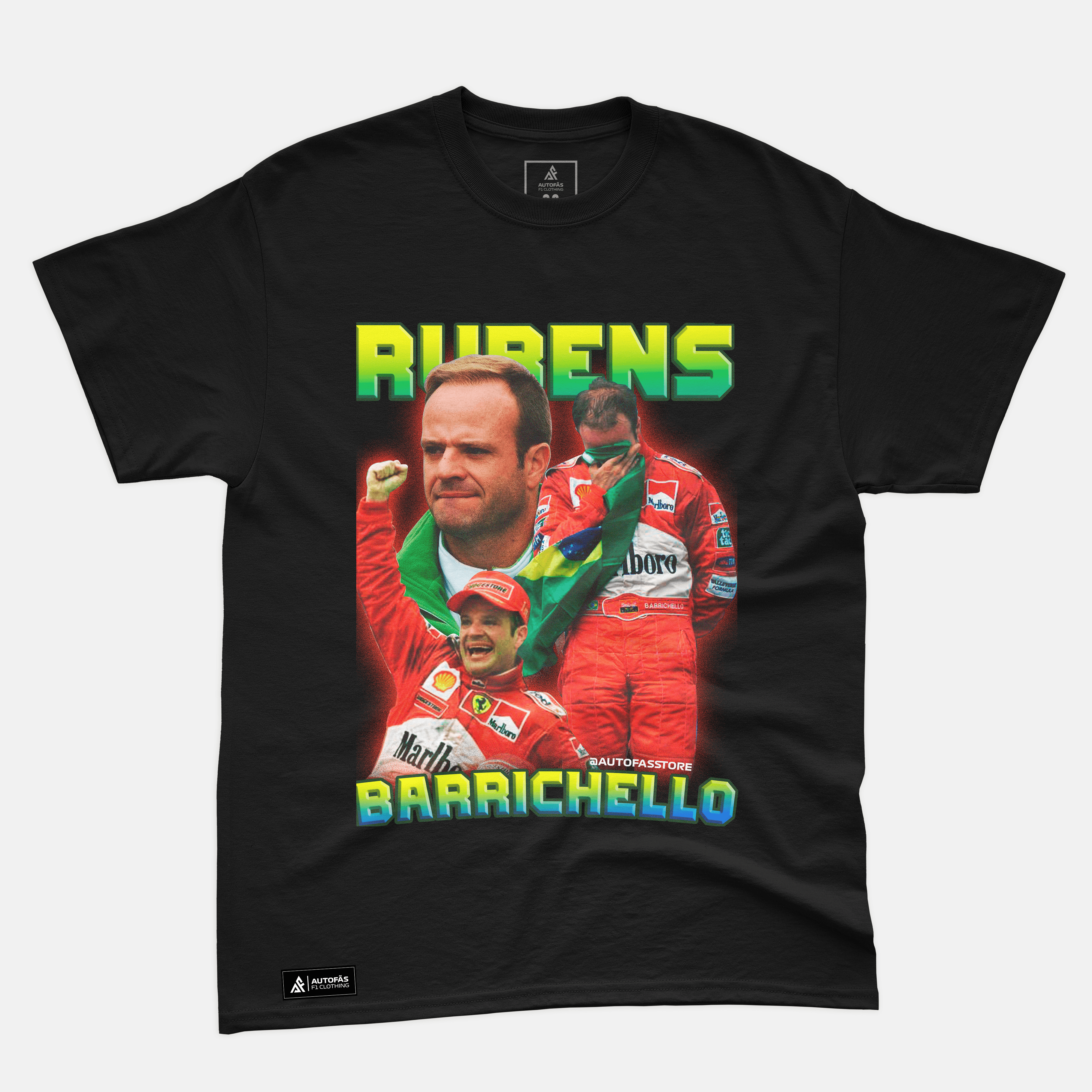 Camiseta Bootleg Rubens Barrichello - Autofãs Store