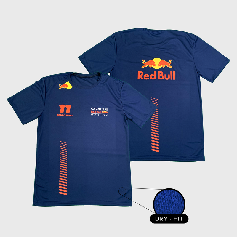 Camiseta DryFit  Sergio Perez Red Bull Racing 2023 Azul