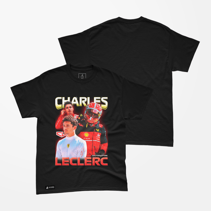 Camiseta Bootleg Charles Leclerc - Autofãs Store