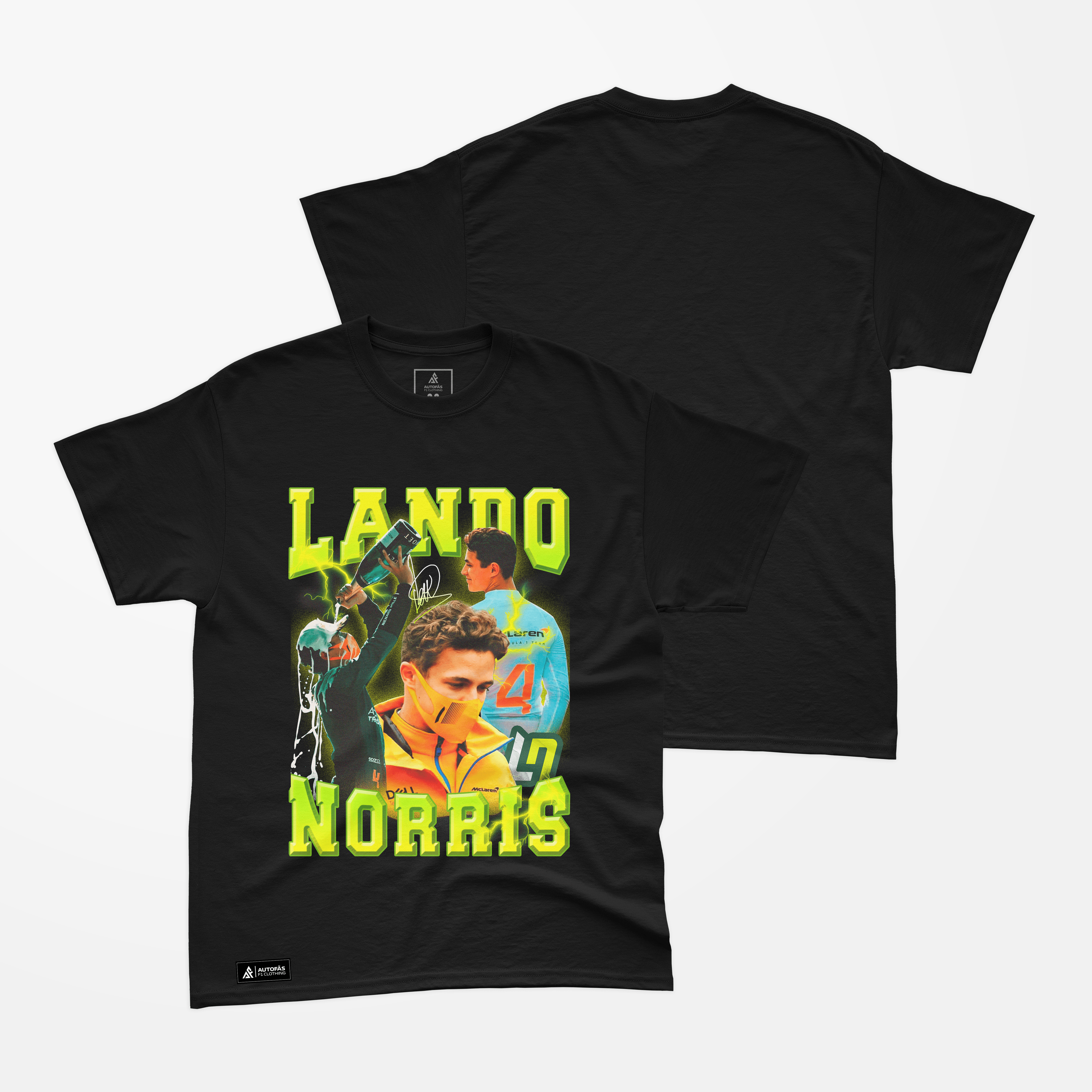 Camiseta Bootleg Lando Norris - Autofãs Store