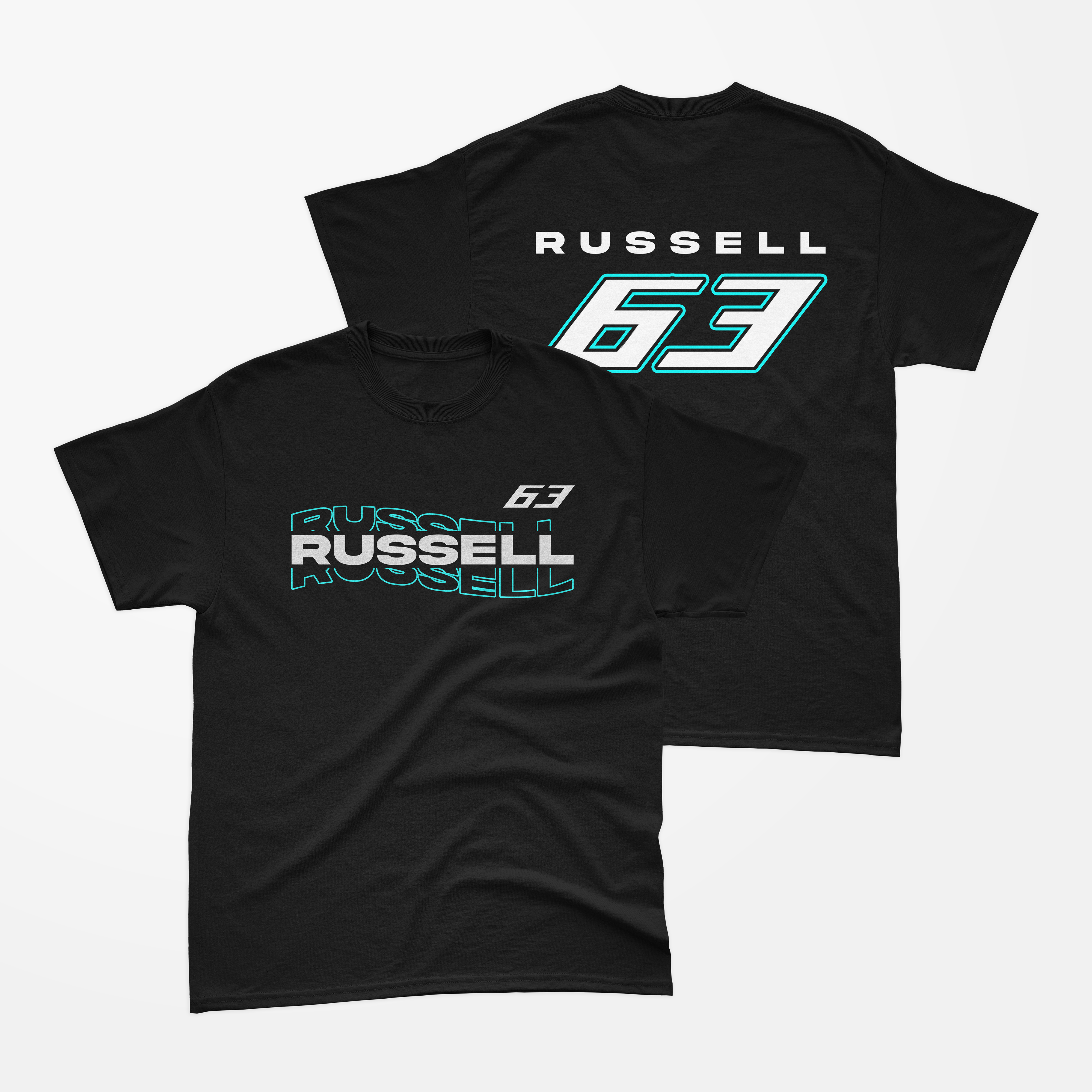 Camiseta George Russell Waves - Autofãs Store