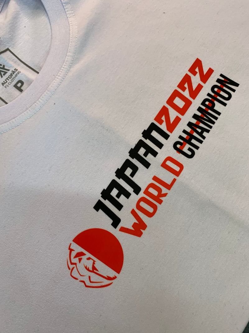 Camiseta Moments Max Verstappen Champion Branca