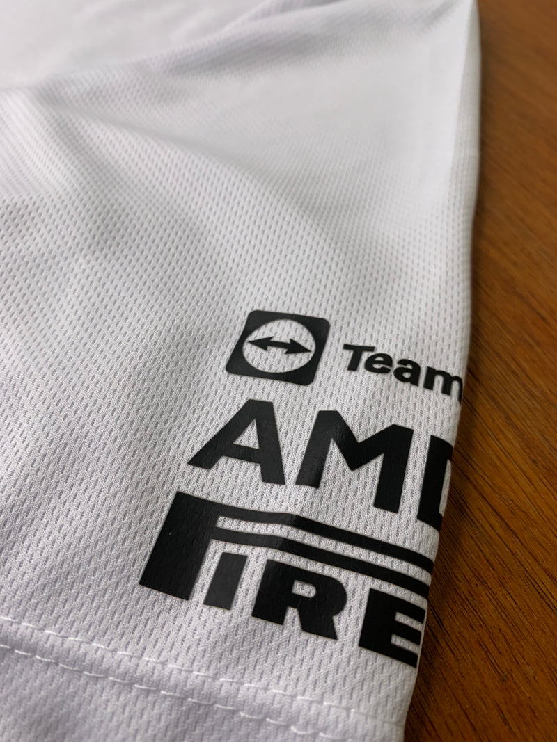 Camiseta DryFit Lewis Hamilton Mercedes 2023 Branca